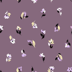 Creative universal artistic floral background. Hand Drawn textures. Trendy Graphic. Flowers pattern textile