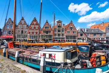 Foto op Plexiglas Historisches Hafengebiet, Hoorn, Holland © Comofoto