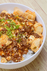 マーボー豆腐どんぶり