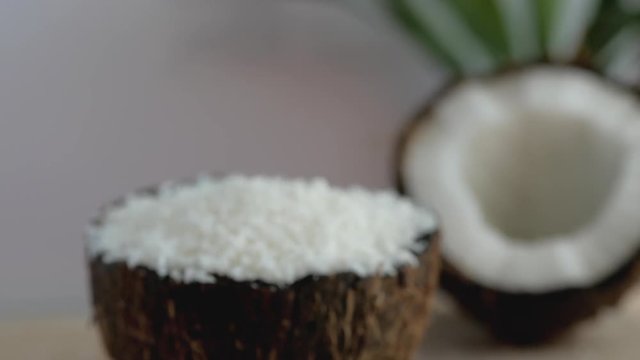 Fresh Sweet Coconut Closeup