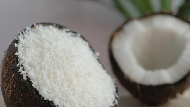 Fresh Sweet Coconut Closeup
