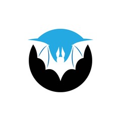 bat ilustration vector icon logo template