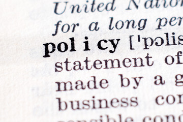 Obraz premium Definicja słowa Polityka