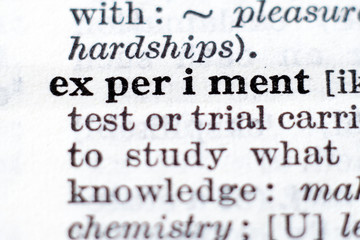 Definition of word experiment