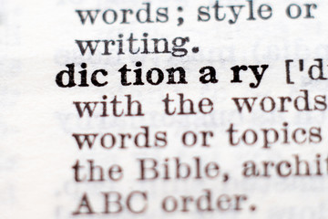 Obraz premium Definition of word dictionary