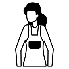 woman character female on white background