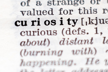 Definition of word curiosity