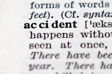 Definition of word accident