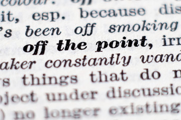 Obraz premium Definition of phrase 