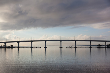 Fototapeta premium Bridge Over Indian River Lagoon