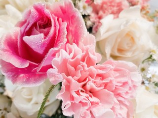 bouquet of pink roses