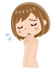 背中　ニキビ　湿疹