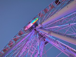 Illuminated Ferris Wheel (Szczecin Poland 2019)
