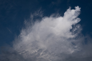 blue sky with clouds background, summer time, beautiful sky