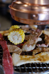  Bar-B-Q, grill, roast, barbecue, tread, stride, bake