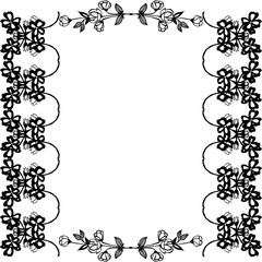 Fototapeta premium Vector illustration card with beauty of wreath frame