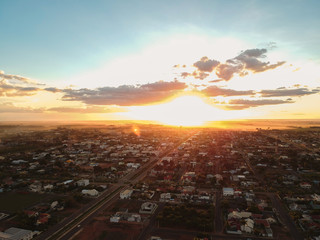 Sunset Small Town