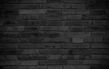 Black brick wall as background