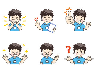 スポーツインストラクターの男性セット