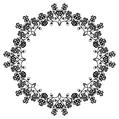 Vector illustration various abstract bouqet frame for banner