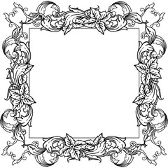 Vector illustration various abstract bouqet frame for banner
