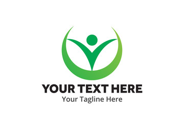 unique happy people simple logo creative design in flat style with color . happy people logo creative design for identity and community