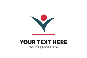 unique happy people simple logo creative design in flat style with color . happy people logo creative design for identity and community