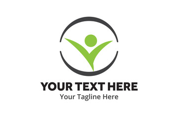 unique happy people simple logo creative design in flat style with color . happy people logo creative design for identity and community