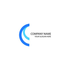 Fototapeta na wymiar CC Letter logo. Letter CC logo vector design 