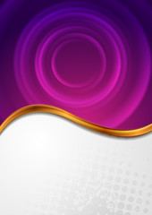 Abstract grunge background with golden wave