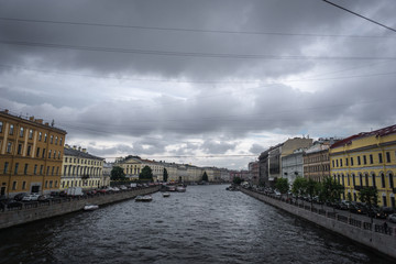 Fototapeta na wymiar russian venice river