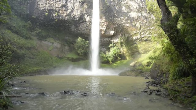 Bridal Veil Waterfall Waikato Region Raglan New Zealand