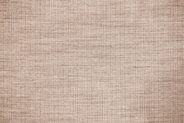 Plakat Brown linen fabric texture or background.