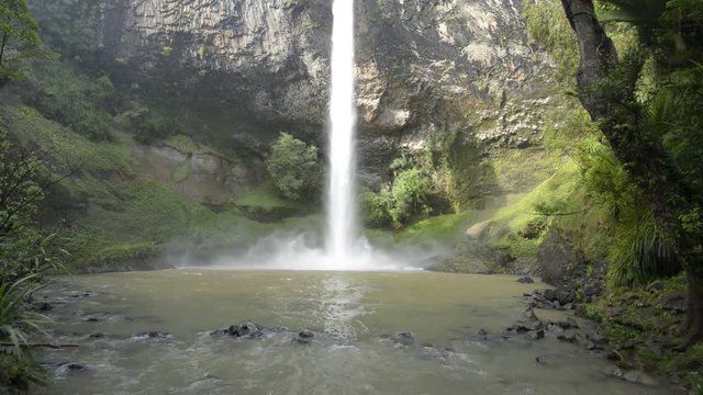 Bridal Veil Waterfall Waikato Region Raglan New Zealand