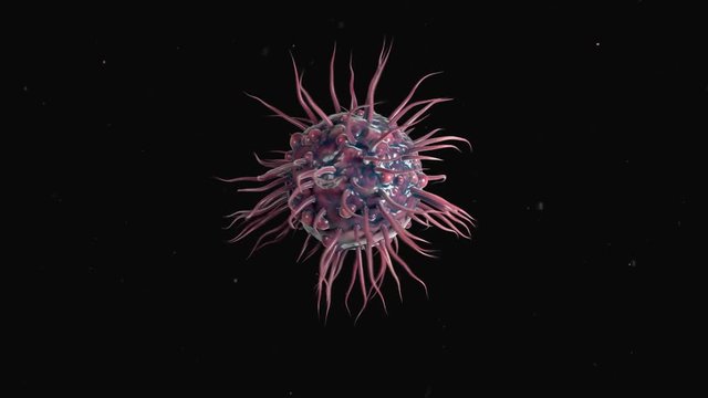 4K Dendritic cell. Highly realistic CGI animation.