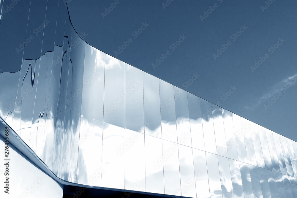 Poster exterior of modern architecture. building abstract background