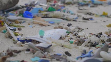 The worlds most polluted beach, Plastic marine debris.