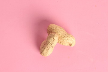 peanuts in colorful background