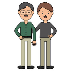 young male teachers education characters