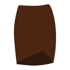 Skirt template, design fashion woman illustration - women skirt