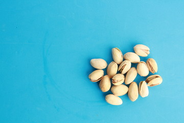 pistachios in colorful background