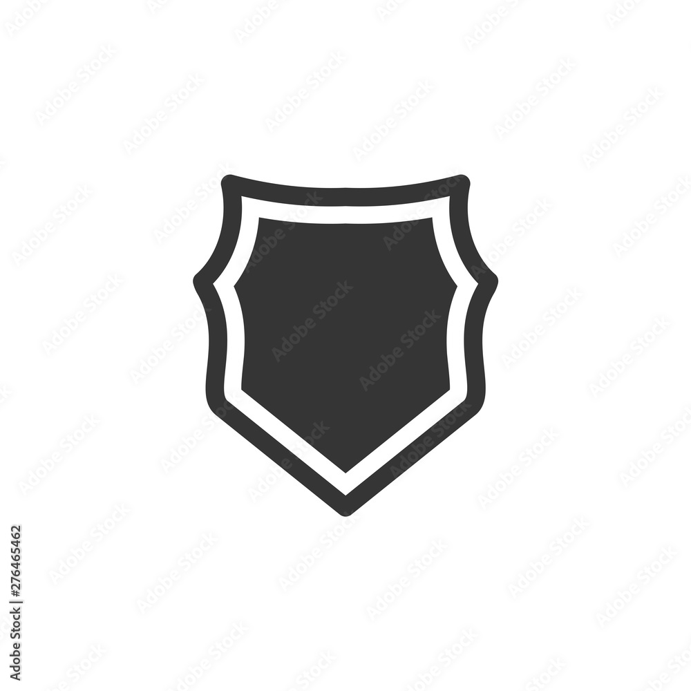 Poster shield icon symbol template black color editable. simple logo vector illustration for graphic and we
