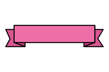ribbon frame elegant isolated icon