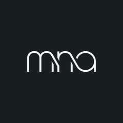 M N A letters Joint logo icon vector for business card and corporate identity.