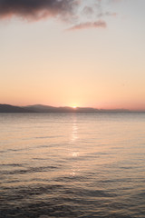 Sunrise over the Aegean Sea on Kos, Greece. 