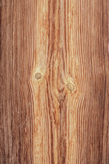 Wooden brown texture. Abstract pattern of old dirty scratched wood table. Vintage shabby board. Plank timber backdrop. Rustic template. Grunge wood wall. Retro wooden surface. Empty plank. Nature back