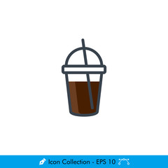 Coffee (Drinks) Icon / Vector - In Color Design