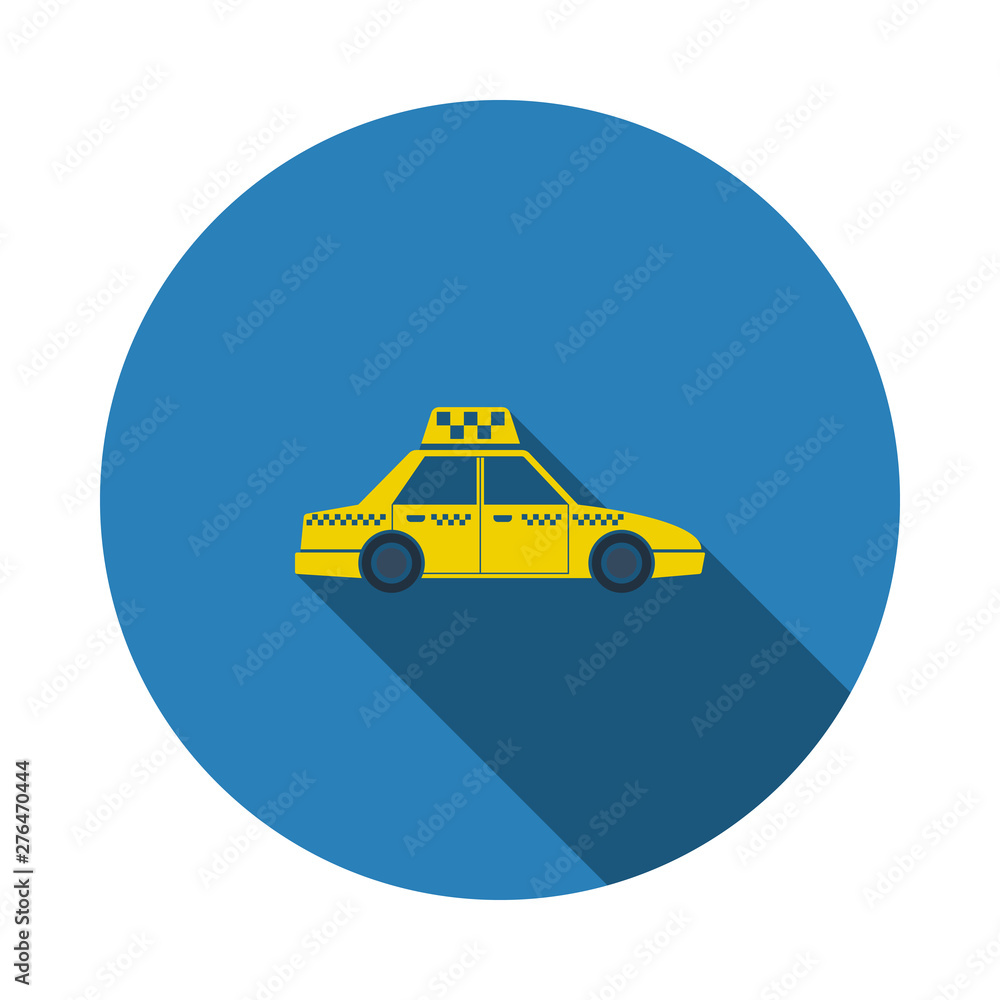 Poster taxi car icon