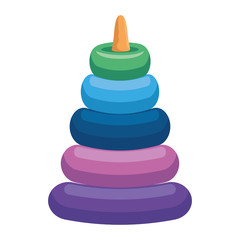 pile of rings baby toys icon