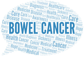 Gastric Cancer word cloud. Vector made with text only.